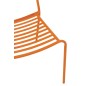 Chaise de jardin en métal orange 50x56x81 cm Chaise de jardin en métal orange 50x56x81 cm