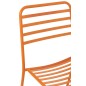 Cadeira de jardim em metal laranja 50x56x81 cm Cadeira de jardim em metal laranja 50x56x81 cm