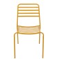 Chaise de jardin en métal jaune 50x56x81 cm Chaise de jardin en métal jaune 50x56x81 cm
