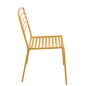 Chaise de jardin en métal jaune 50x56x81 cm Chaise de jardin en métal jaune 50x56x81 cm