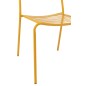Silla de jardín de metal amarillo 50 x 56 x 81 cm Silla de jardín de metal amarillo 50 x 56 x 81 cm