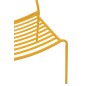 Chaise de jardin en métal jaune 50x56x81 cm Chaise de jardin en métal jaune 50x56x81 cm
