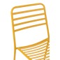 Silla de jardín de metal amarillo 50 x 56 x 81 cm Silla de jardín de metal amarillo 50 x 56 x 81 cm