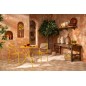 Chaise de jardin en métal jaune 50x56x81 cm Chaise de jardin en métal jaune 50x56x81 cm