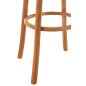 Banco de bar em madeira de teca bege 35x35x75 cm Banco de bar em madeira de teca bege 35x35x75 cm