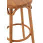 Banco de bar em madeira de teca bege 35x35x75 cm Banco de bar em madeira de teca bege 35x35x75 cm