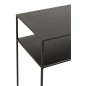 Console rectangulaire en métal noir 105x35x85 cm Console rectangulaire en métal noir 105x35x85 cm