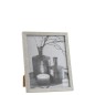 Cadre photo 22x27 cm pailleté en bois et argent pour photo 20x25 Cadre photo 22x27 cm pailleté en bois et argent pour photo 20x25