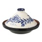 Plat à tajine en céramique bleu foncé 20x20x28 cm Plat à tajine en céramique bleu foncé 20x20x28 cm