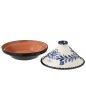Plat à tajine en céramique bleu foncé 20x20x28 cm Plat à tajine en céramique bleu foncé 20x20x28 cm