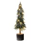Árbol de Navidad artificial de plástico verde 13x13x60 cm