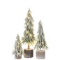 Sapin de Noël artificiel à led en plastique vert 13x13x60 cm Sapin de Noël artificiel à led en plastique vert 13x13x60 cm