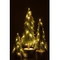 Árbol de Navidad artificial de plástico verde 13x13x60 cm