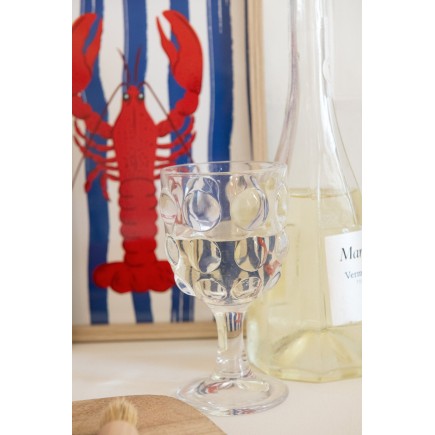 Verre à vin transparent 9x9x16 cm