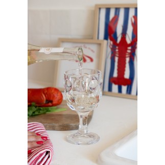 Verre à vin transparent 9x9x16 cm