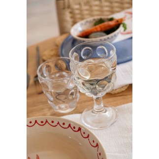Verre à vin transparent 9x9x16 cm
