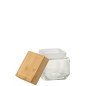 Pot en verre transparent 11x11x11 cm Pot en verre transparent 11x11x11 cm