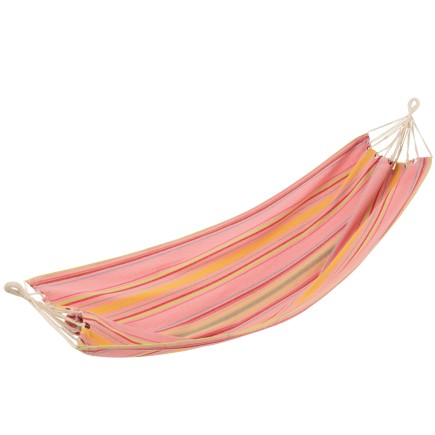 Hamac à rayures en polyester rose 200x100 cm