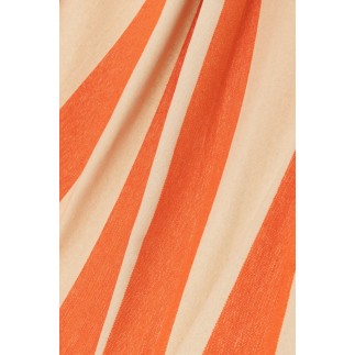 Hamac à rayures en polyester orange 200x100 cm