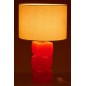 Lámpara de mesa de cristal naranja 32 x 32 x 62 cm Lámpara de mesa de cristal naranja 32 x 32 x 62 cm