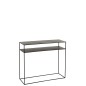 Consola rectangular de metal negro 105x35x85 cm Consola rectangular de metal negro 105x35x85 cm
