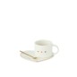 Mug avec cuillère en céramique blanc 16*14.2*7.5 cm