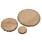 Disco redondo de madeira natural 33 x 33 x 2 cm Disco redondo de madeira natural 33 x 33 x 2 cm