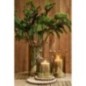 Disco redondo de madeira natural 33 x 33 x 2 cm Disco redondo de madeira natural 33 x 33 x 2 cm