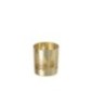 Portavelas de vidro dourado 7x7x8 cm Portavelas de vidro dourado 7x7x8 cm