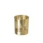 Bougeoir en verre doré 8,8x10x8,8 cm Bougeoir en verre doré 8,8x10x8,8 cm