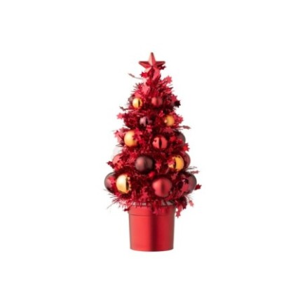 Bolas de Natal em poliestireno vermelho e laranja, 20,5 x 10 x 10 cm
