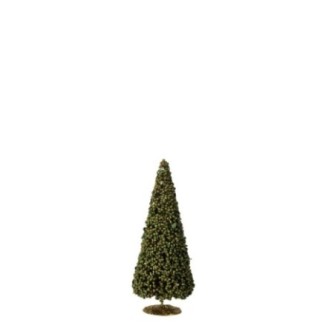 Bayas de árbol de espuma sintética verde, 13 x 30 x 13 cm