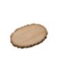Disco oval em madeira natural, 28 x 18 x 2 cm Disco oval em madeira natural, 28 x 18 x 2 cm