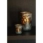 Bougeoir en verre vert foncé 7,3x8 cm Bougeoir en verre vert foncé 7,3x8 cm