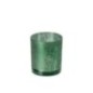 Castiçal de vidro verde 8,8 x 10 x 8,8 cm Castiçal de vidro verde 8,8 x 10 x 8,8 cm