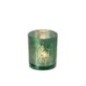 Bougeoir en verre vert 8,8x10x8,8 cm Bougeoir en verre vert 8,8x10x8,8 cm