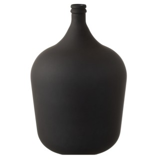 Vaso garrafa de vidro preto 38x38x56 cm