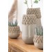 Vase avec coquillage en céramique gris 16x13x32 cm Vase avec coquillage en céramique gris 16x13x32 cm