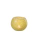 Photophore boule en verre jaune 15.5x15.5x12 cm Photophore boule en verre jaune 15.5x15.5x12 cm