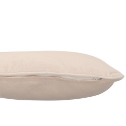 Coussin carré en coton rose pastel 45x45cm