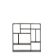etagere murale 6niv met noir