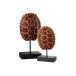 Carapace De Tortue Sur Pied Resine Marron H 30 cm