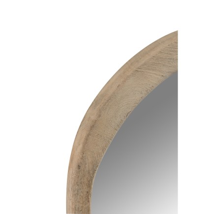 Miroir irrégulier en bois de manguier naturel 64x3x56 cm
