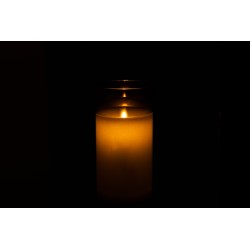 Lampara led brillante cristal gris Alt. 20 cm