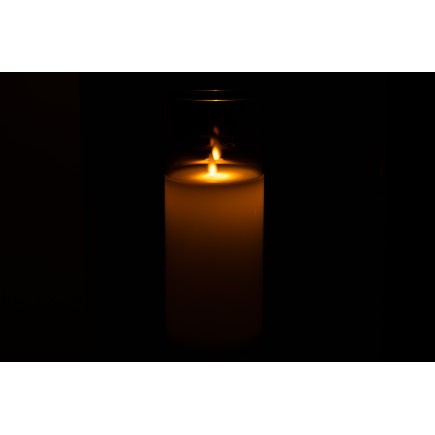 Lampara led brillante cristal gris Alt. 25 cm