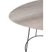 Table basse avec plateau ovale en bois