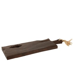 Planche à découper irrégulière en bois marron L54cm