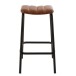 chaise bar avi cuir/fer cognac