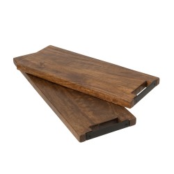 Planche à découper rectangulaire en bois de manguier marron L60cm