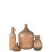 Vase dame jeanne en verre marron 37x37x56 cm Vase dame jeanne en verre marron 37x37x56 cm